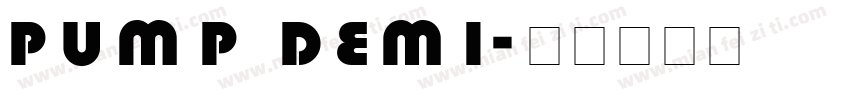 PUMP DEMI字体转换